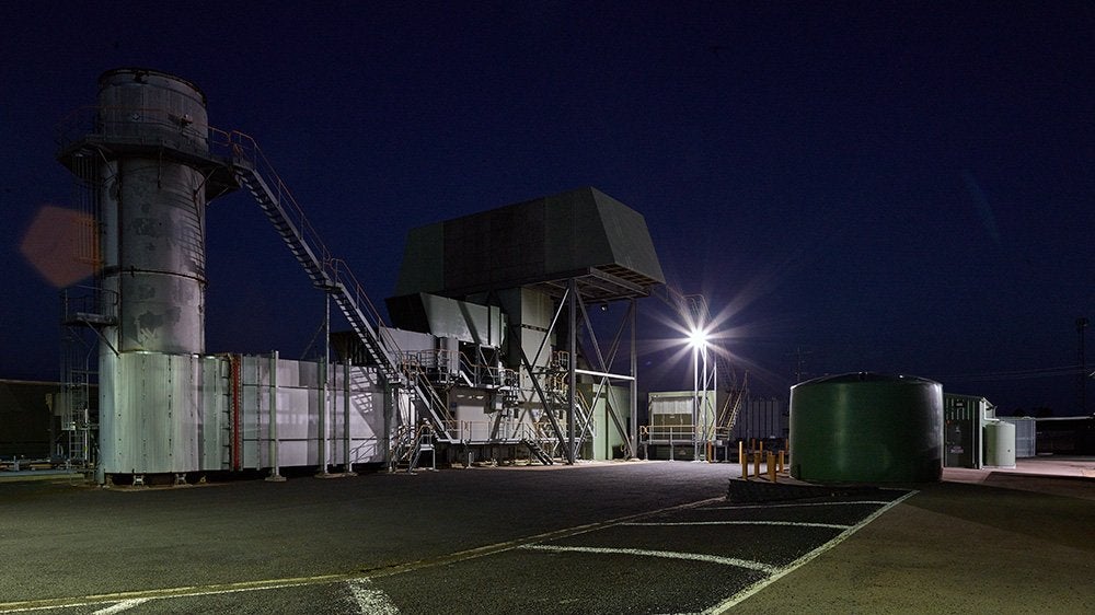 Bairnsdale Power Station at night