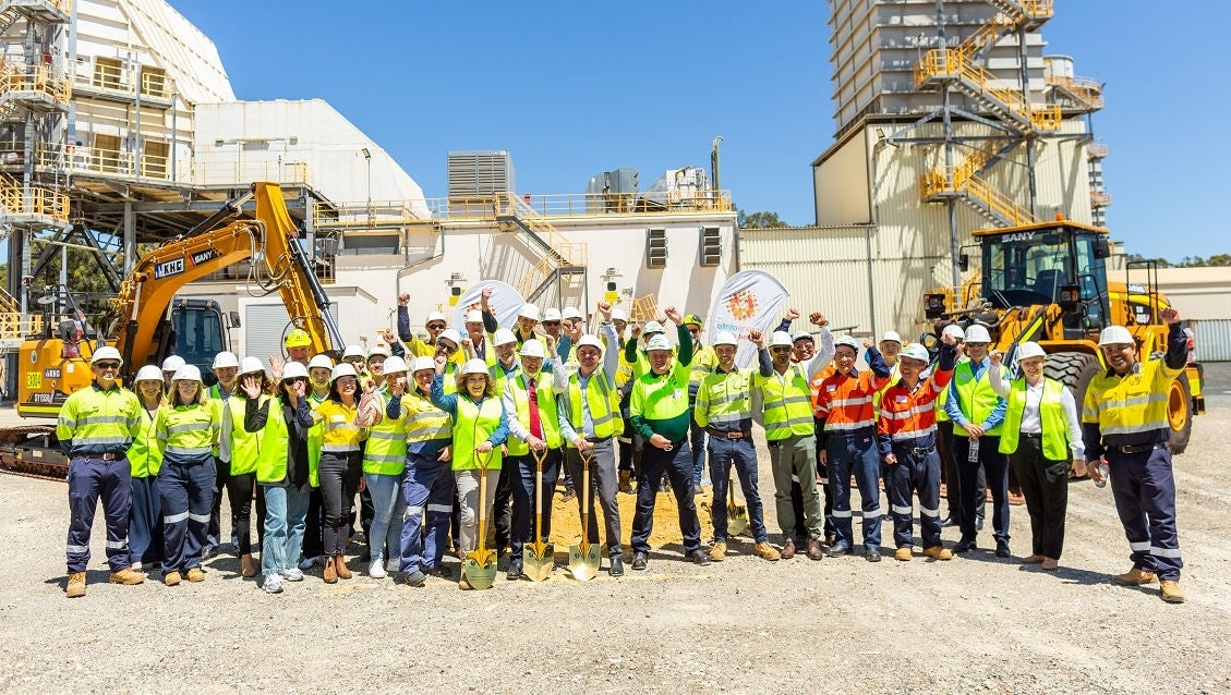 A group shot from the Wagerup Battery launch at Wagerup Power Station.