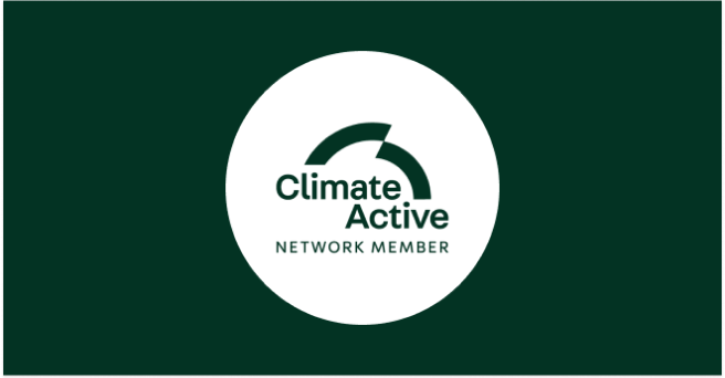 Circle with the words Climate Active Network Member