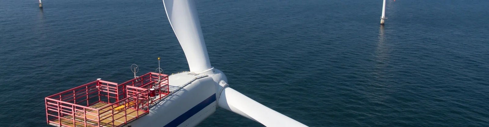 An image of an offshore wind turbine